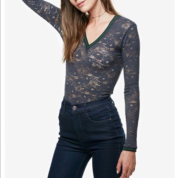 Free People Tops - Free People Intimate Lace long Sleeve Shirt